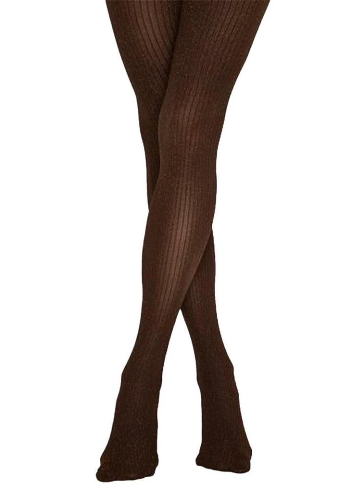 Dres Penti Lovely 70 DEN – Imprimeu ,,Shiny Rib'', culoare maro Engros